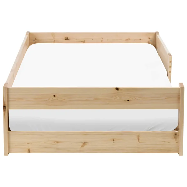 Kids Bed Pine Wood PRIMELLES 90 x 200 cm (EU Single) Light Brown