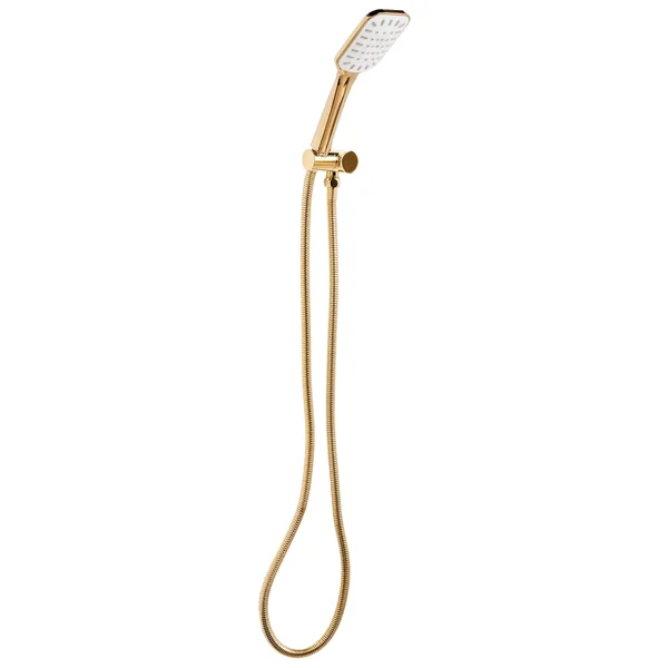 Kit de pommeau de douche avec tuyau flexible AMAJA Doré