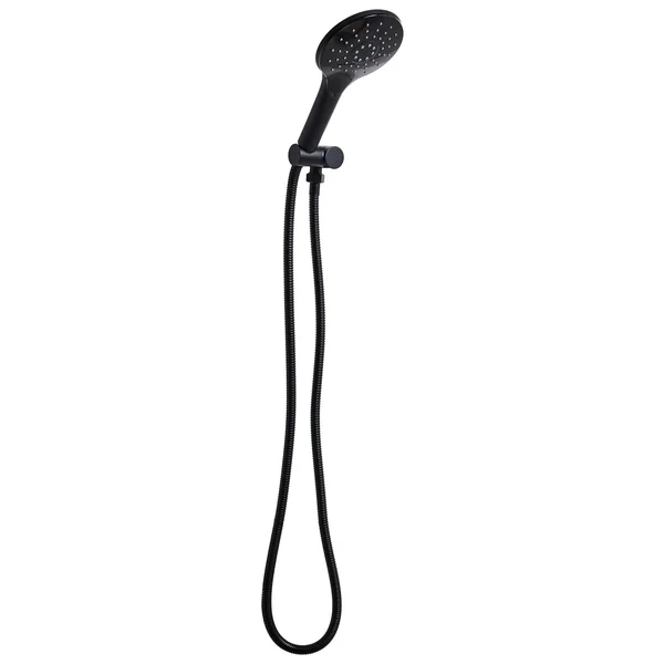 Kit de pommeau de douche avec tuyau flexible IQUIRA 4 modes Noir