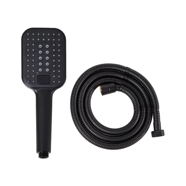 Kit de pommeau de douche avec tuyau flexible TINGO 4 modes Noir