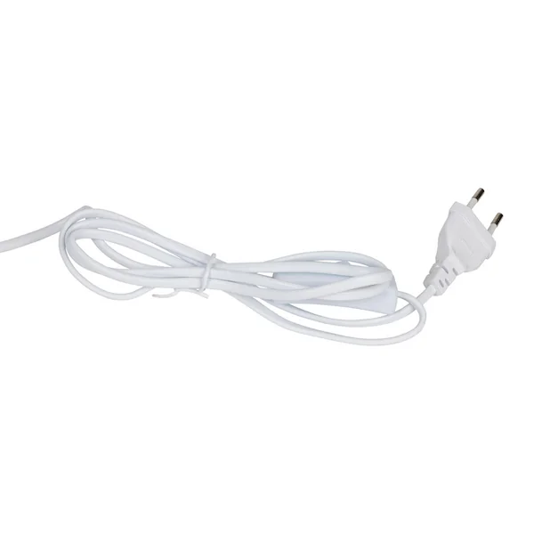 Lampe cylindre en porcelaine rayée indigo et blanc h24cm E14 - Alaria