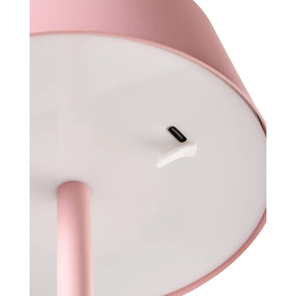 Lampe de table LED sans fil GUDER Avec variateur Métal Rose