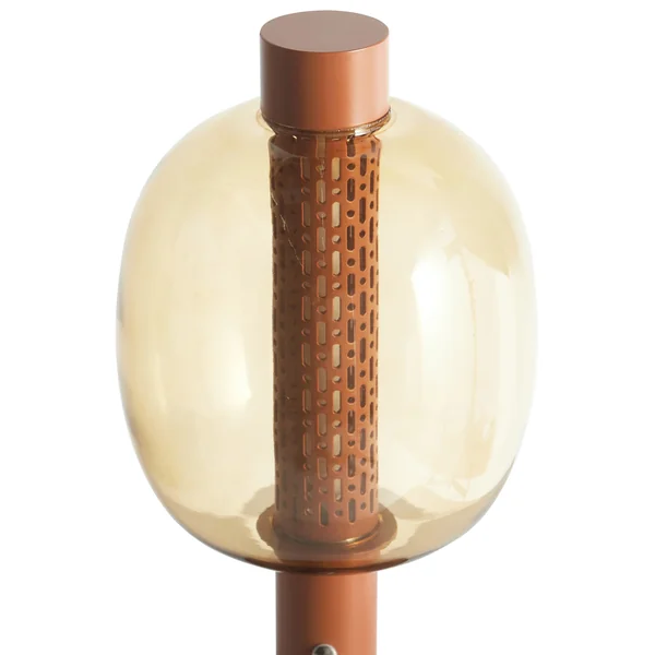 Lampe de table LED sans fil PULANGI Avec variateur Métal Marron