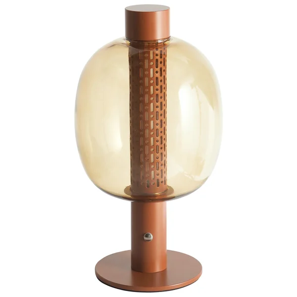 Lampe de table LED sans fil PULANGI Avec variateur Métal Marron