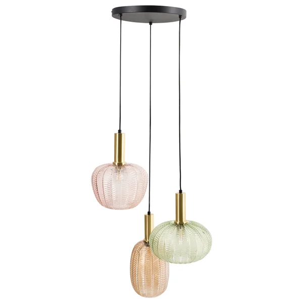 Lampe suspension NJORO Verre Multicolore