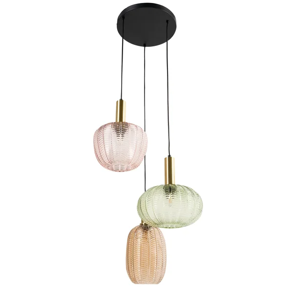 Lampe suspension NJORO Verre Multicolore