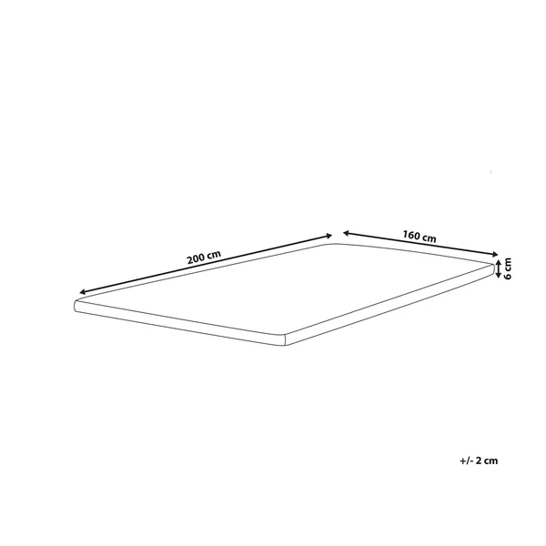 Latex Mattress Topper GRACIOUS 160 x 200 cm (EU King Size)