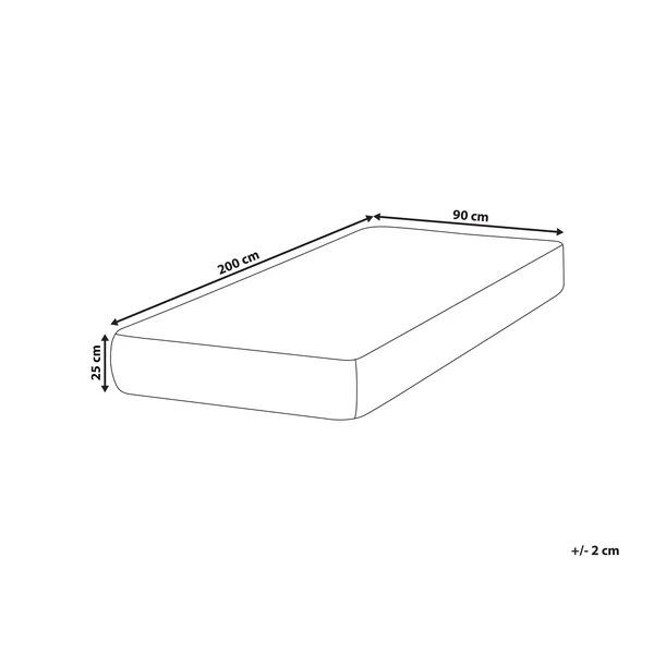 Latex Pocket Spring Mattress DAYDREAM H2/3 Medium 90 x 200 cm (EU Single)
