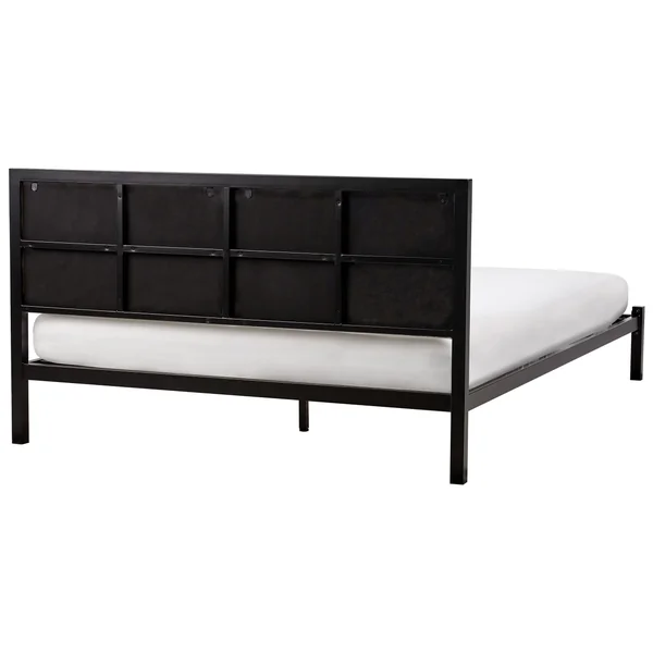 Lit avec sommier Métal CLAMART 140 x 200 cm Beige clair