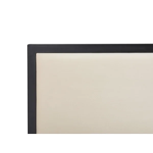 Lit avec sommier Métal CLAMART 180 x 200 cm Beige clair