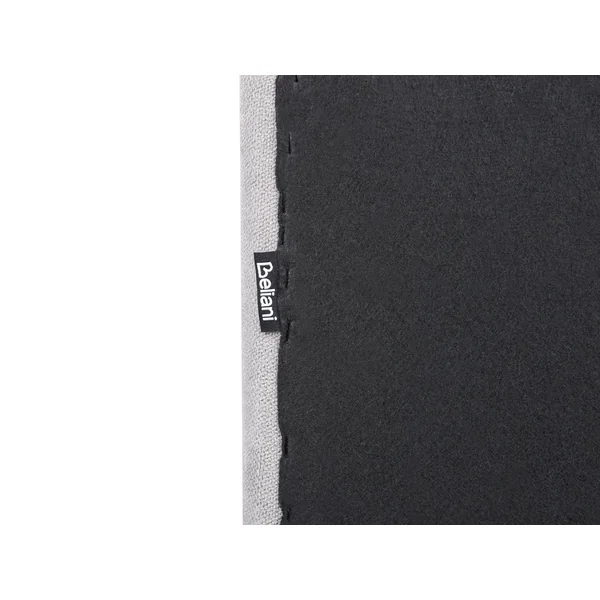 Lit avec sommier Tissu chenille TALENCE 180 x 200 cm Gris clair