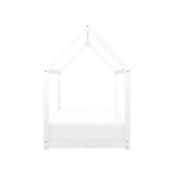 Lit d'enfant Maison Bois de pin TOSSE 90 x 200 cm Blanc