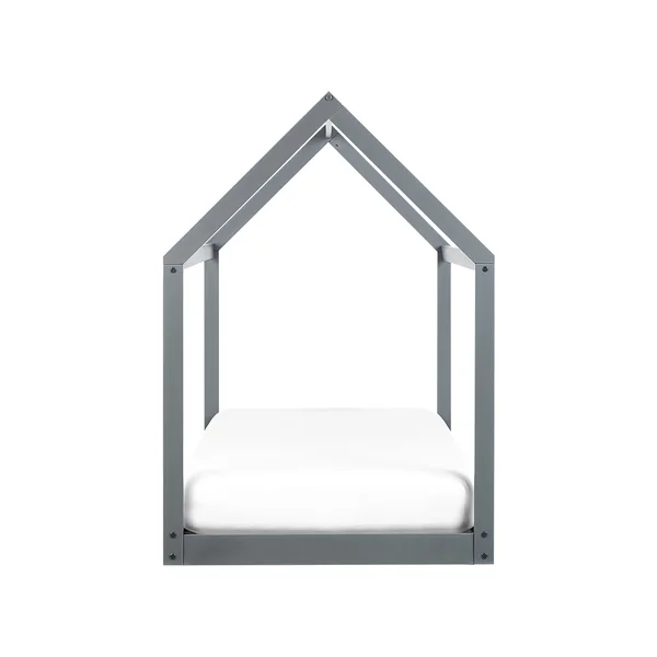 Lit d'enfant Maison Bois de pin TOSSE 90 x 200 cm Gris