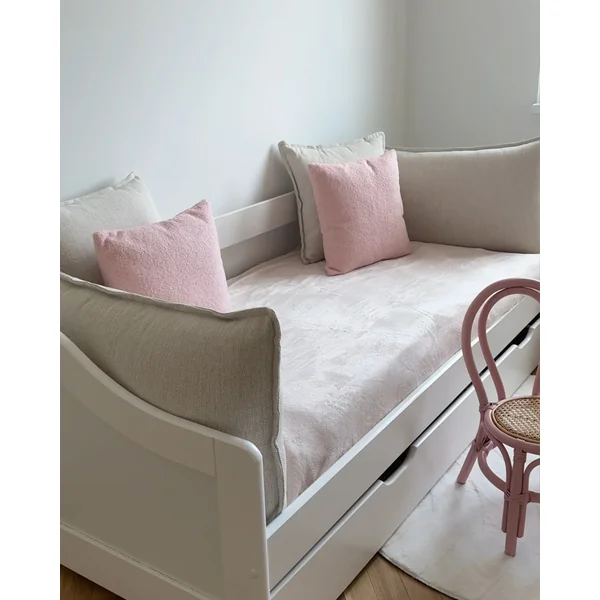 Lit gigogne Bois de pin LUNERAY 90 x 200 cm Blanc