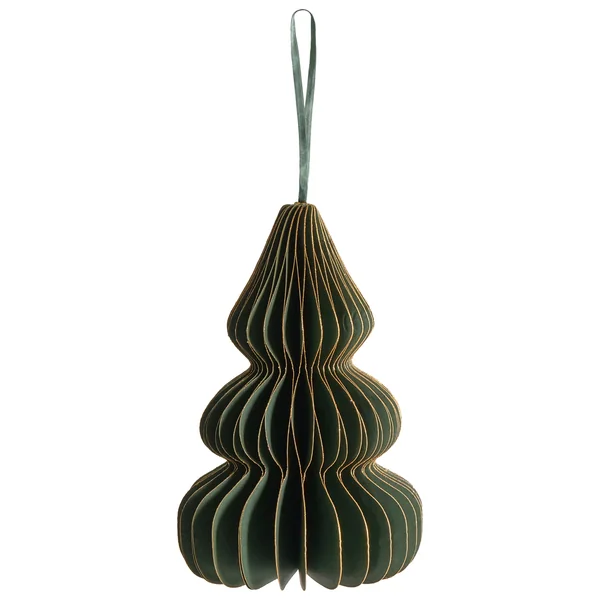 Lot de 19 décorations pour sapin de Noël ORKLA Papier Vert