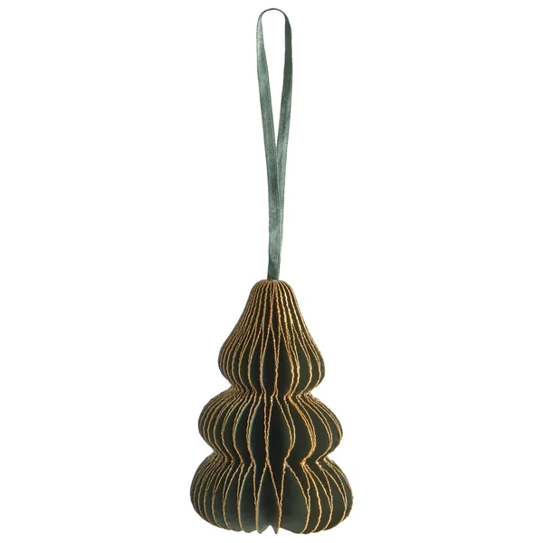 Lot de 19 décorations pour sapin de Noël ORKLA Papier Vert