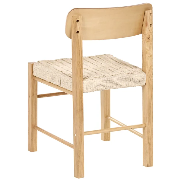 Lot de 2 chaises de salle à manger ALLOS Bois Marron clair