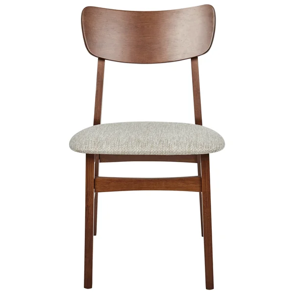 Lot de 2 chaises de salle à manger ANOKA Bois Marron/beige