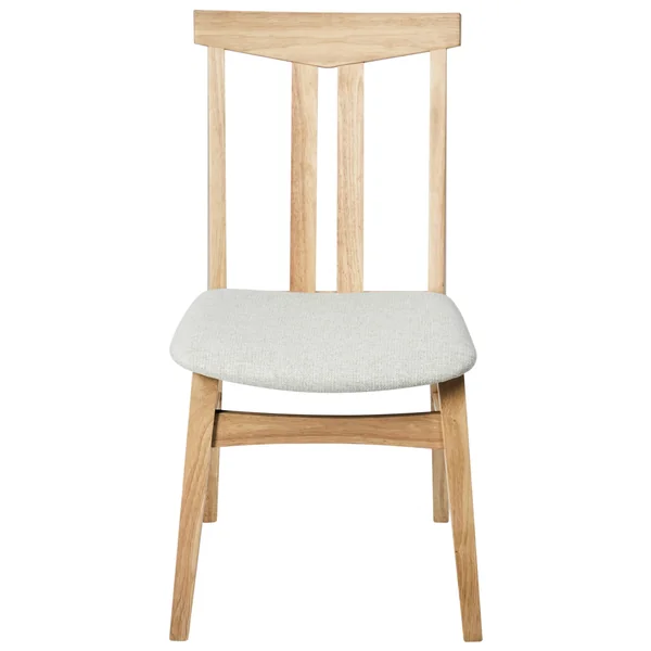 Lot de 2 chaises de salle à manger AVALON Bois Beige clair