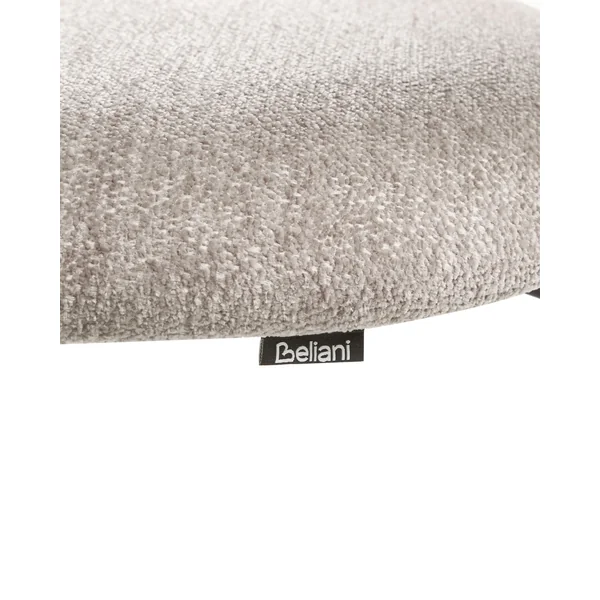 Lot de 2 chaises de salle à manger COWLEY Tissu chenille Taupe