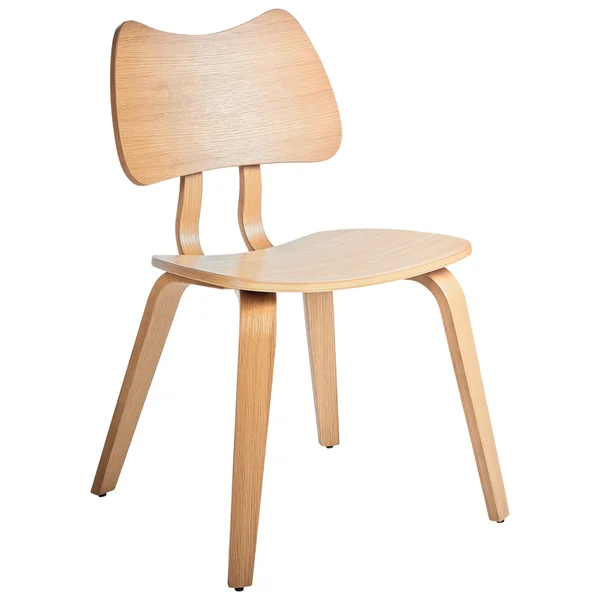 Lot de 2 chaises de salle à manger DIANA Bois Marron clair