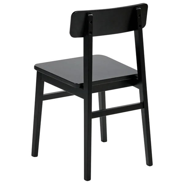 Lot de 2 chaises de salle à manger GORRE Bois Noir