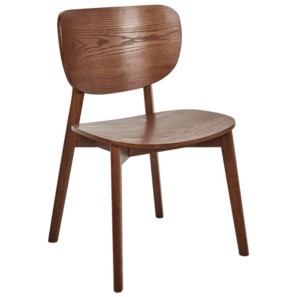 Lot de 2 chaises de salle à manger OVERLY Bois Marron