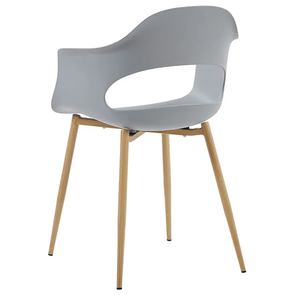 Lot de 2 chaises de salle à manger UTICA Gris clair