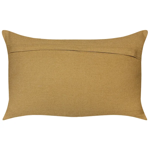 Lot de 2 coussins décoratifs GOPI Jute 30 x 50 cm Vert Motif oriental