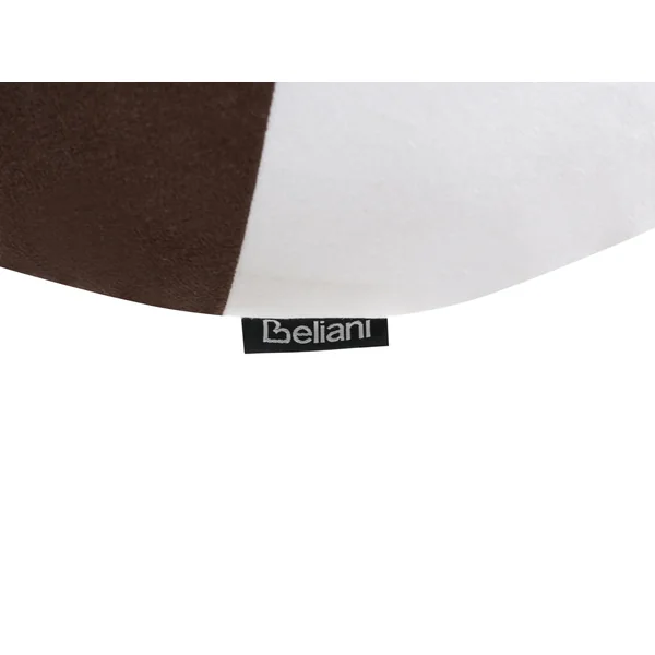 Lot de 2 coussins décoratifs WHIRL CANDY Tissu 60 x 60 cm Marron/blanc Motif de Noël