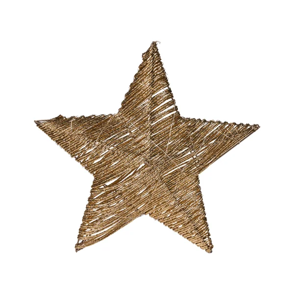 Lot de 2 décorations de Noël LED HAMPEN Étoile 24/30 cm Doré
