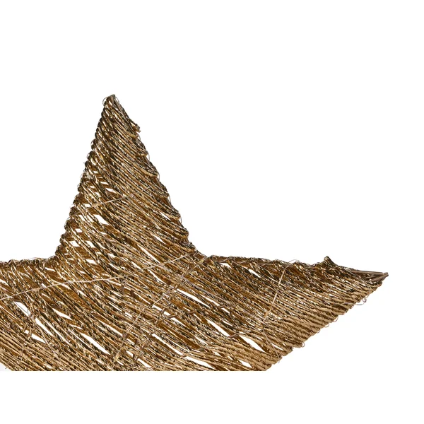 Lot de 2 décorations de Noël LED HAMPEN Étoile 24/30 cm Doré