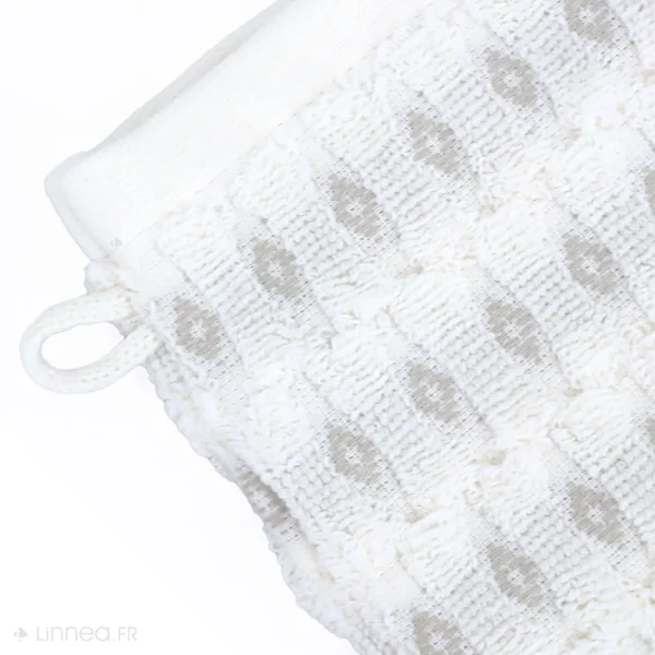 Lot de 2 gants de toilette 16x21 cm coton ESSENTIAL beige