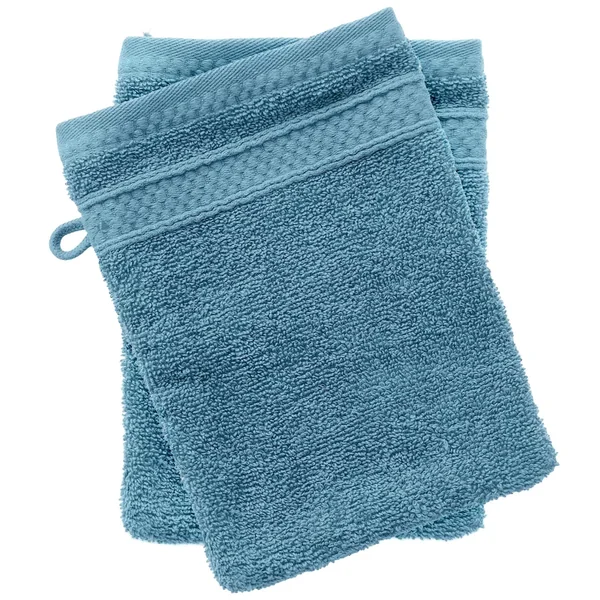 Lot de 2 gants de toilette coton 550 g/m2 NAÏA bleu Cérulé