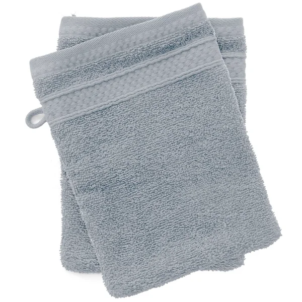 Lot de 2 gants de toilette coton 550 g/m2 NAÏA bleu Glacier