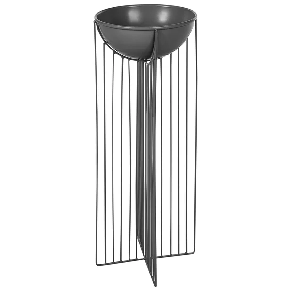 Lot de 2 pots à plantes surélevés FICARIA Métal 22 cm Noir