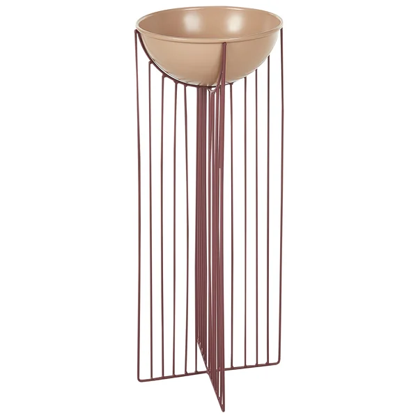 Lot de 2 pots à plantes surélevés FICARIA Métal 22 cm Rose
