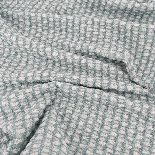 Lot de 2 serviettes invité 33x50 cm pur coton collection GLOW vert