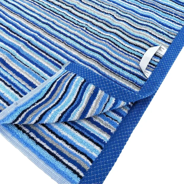 Lot de 2 serviettes invité coton 500 g/m2 PURE STRIPES II bleu