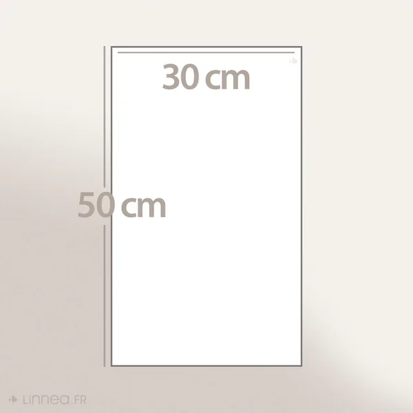 Lot de 2 serviettes invité coton 550 g/m2 30x50cm NAÏA bleu Orage