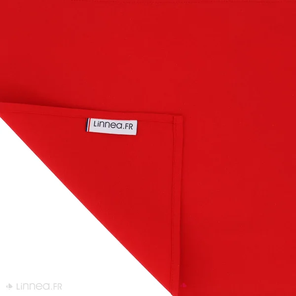 Lot de 2 Set de table carré 45x45 cm DIABOLO rouge Tomate traitement teflon
