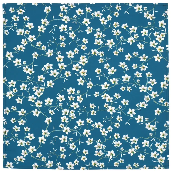 Lot de 2 sets de table enduit 45x45 cm AMANDIER Bleu