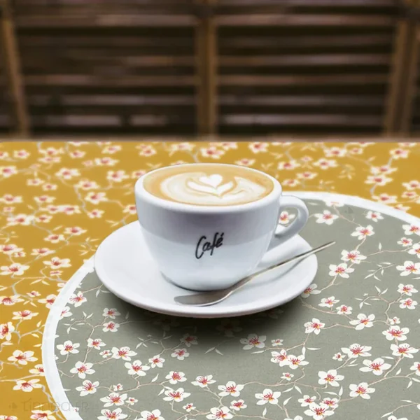 Lot de 2 sets de table enduit 45x45 cm AMANDIER Bleu