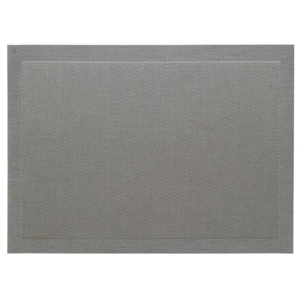 Lot de 2 sets de table synthétique 33x46 cm TAKAO gris Argent