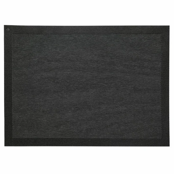 Lot de 2 sets de table synthétique 33x46 cm TAKAO noir Basalte