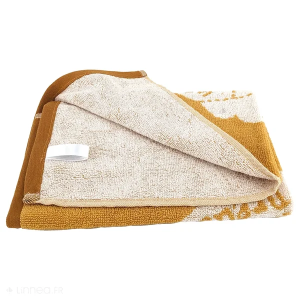 Lot de 2 torchons de cuisine pur coton 50x50 cm GRILLUXE jaune
