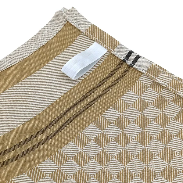 Lot de 2 torchons de cuisine pur coton 50x70 cm FORMENTERA jaune