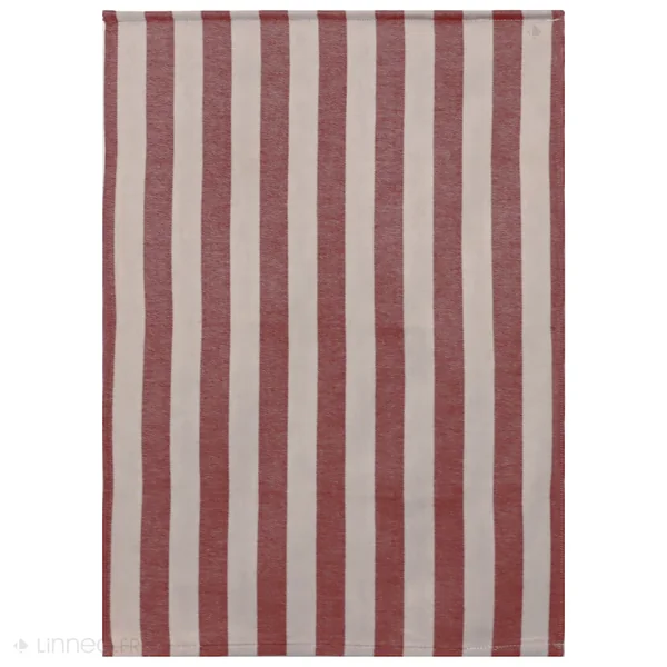 Lot de 2 torchons de cuisine toile 50x70 cm coton PAT bordeaux