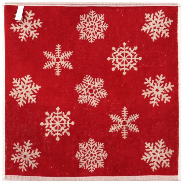 Lot de 2 torchons de cuisine éponge 50x50 cm coton ICE rouge