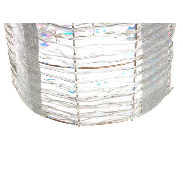 Lot de 3 décorations de Noël LED JULSO Cadeaux de Noël 20/25/30 cm Argenté